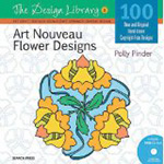 Art Nouveau Flower Designs- By Polly Pinder - Book and CD